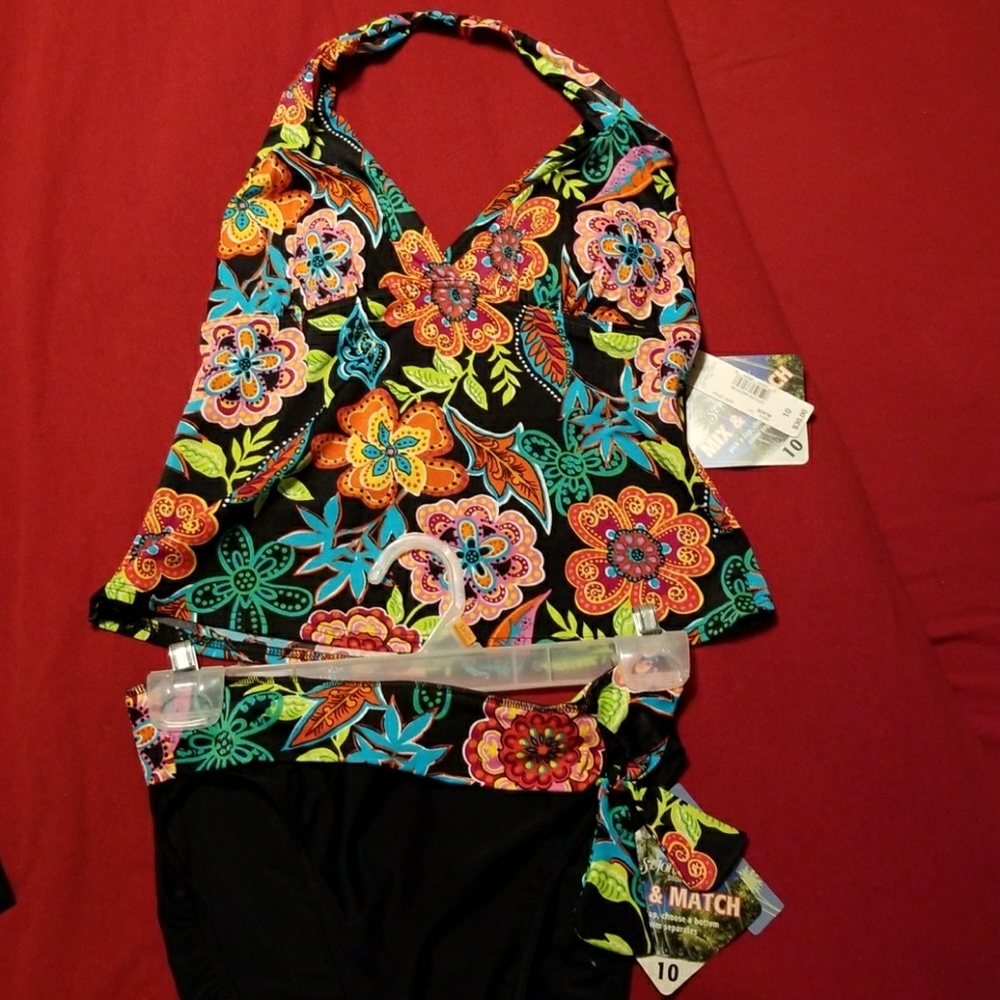 Tankini top and matching bottom
